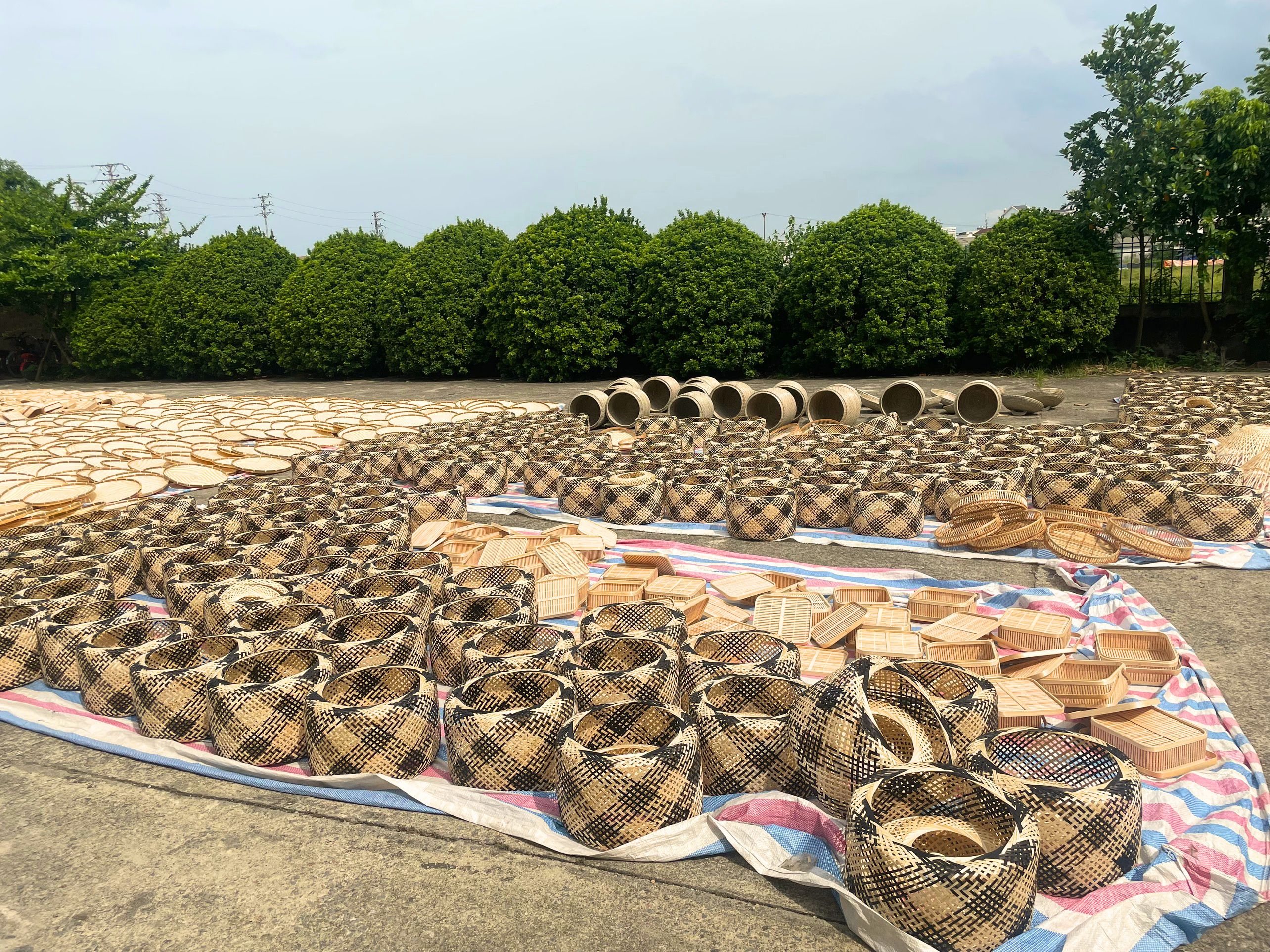 Glovimex bamboo and rattan satellite factory in Chuong My, Hanoi